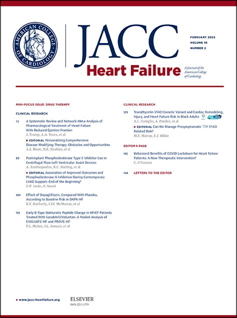 The difference in peak Vo 2 between groups was 0. . Jacc heart failure